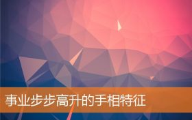 事业成功的手相(注定富贵的手相)缩略图