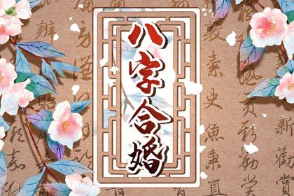 婚姻配对生辰八字(婚姻属相八字配对大全 很准)插图