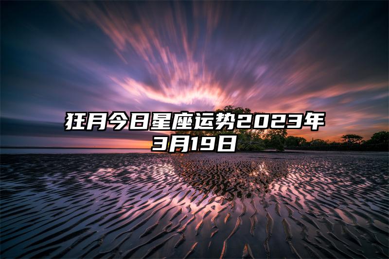 狂月今日星座运势2023年3月19日插图